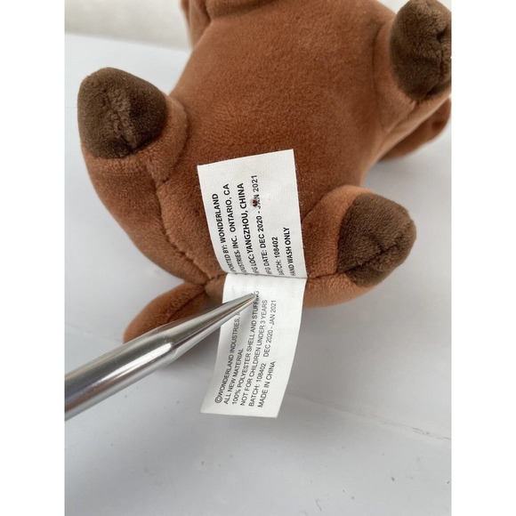 Snug a Babies SOFT Small Brown & Gold Puppy Unicorn plush EXCELLENT CONDITION - Picture 7 of 10